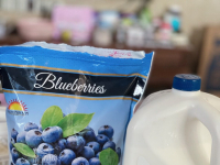 夏日好搭檔凍藍莓原味酸奶